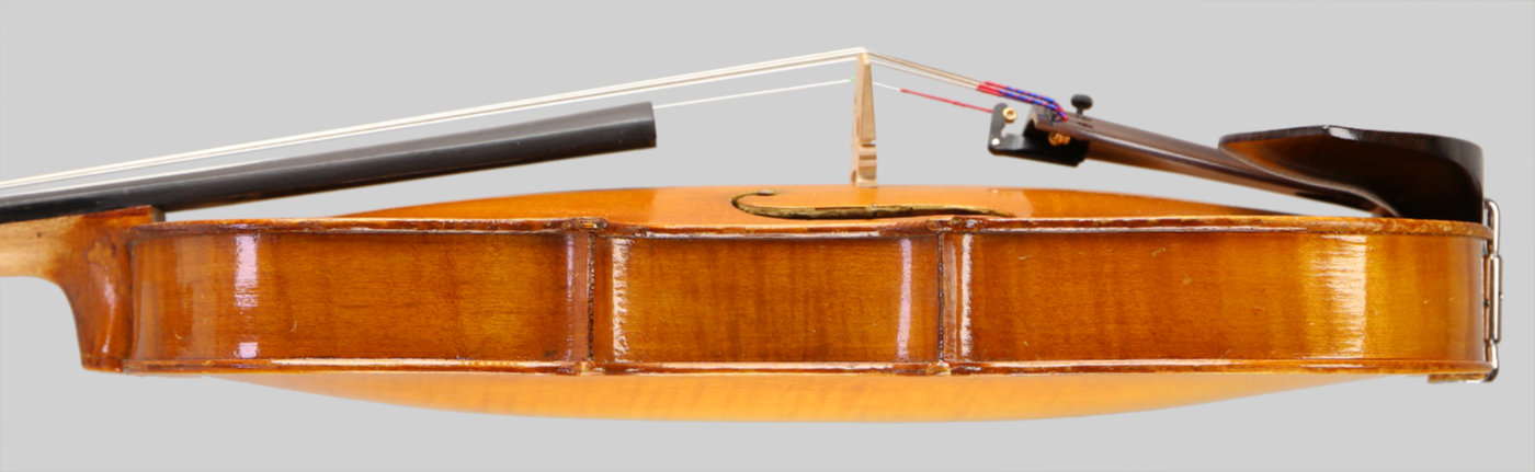 Violin side view