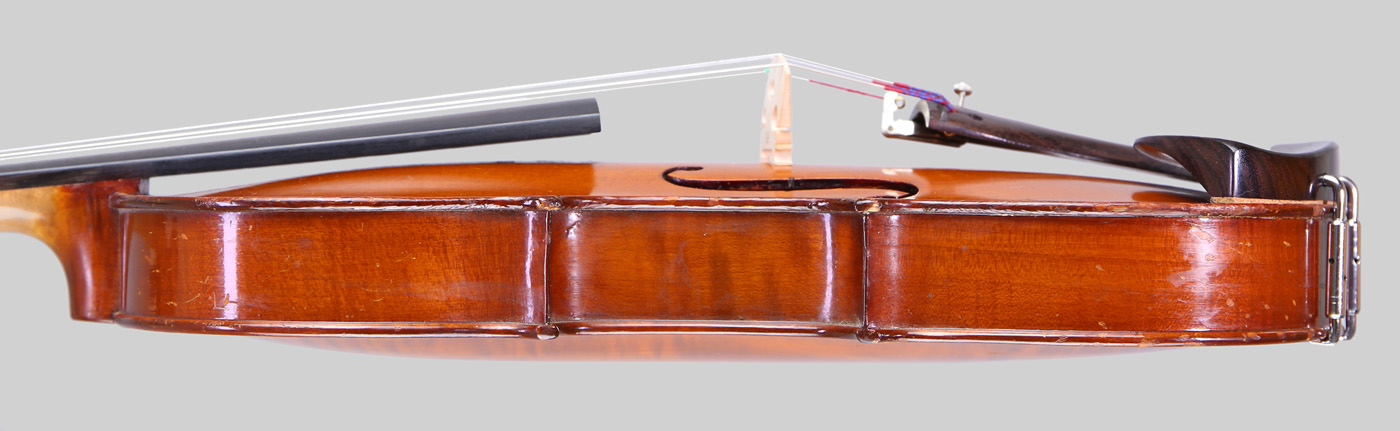 Violin side view